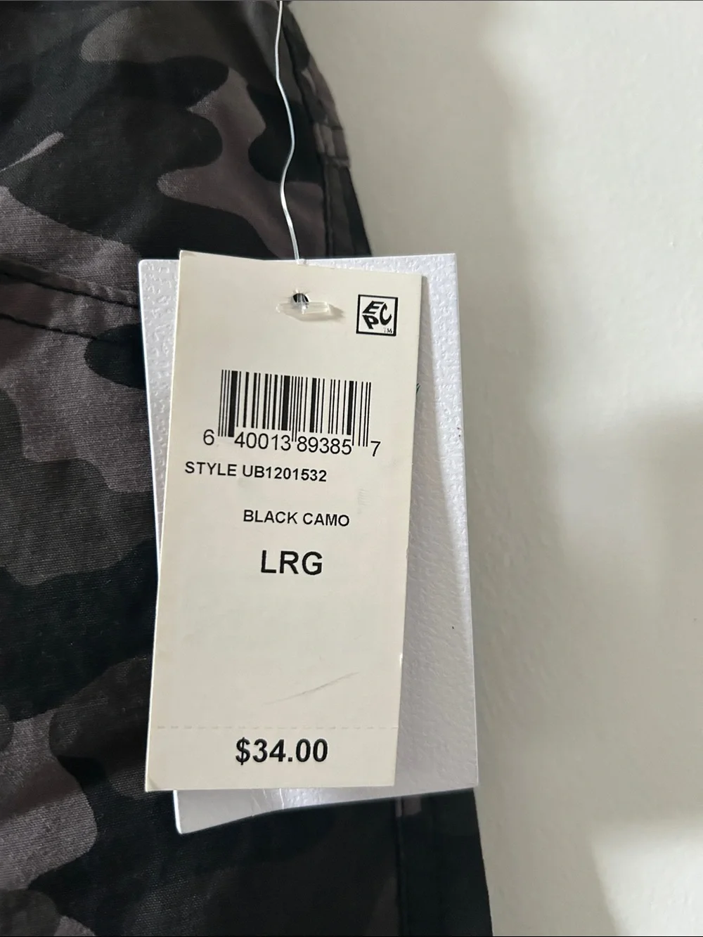 Boys Cargo Shorts - Black/Grey Camo